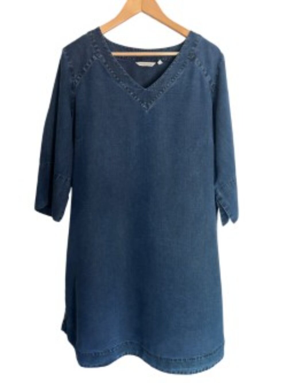 Soft Surroundings Positano Getaway Dress in Denim Blue 1X
